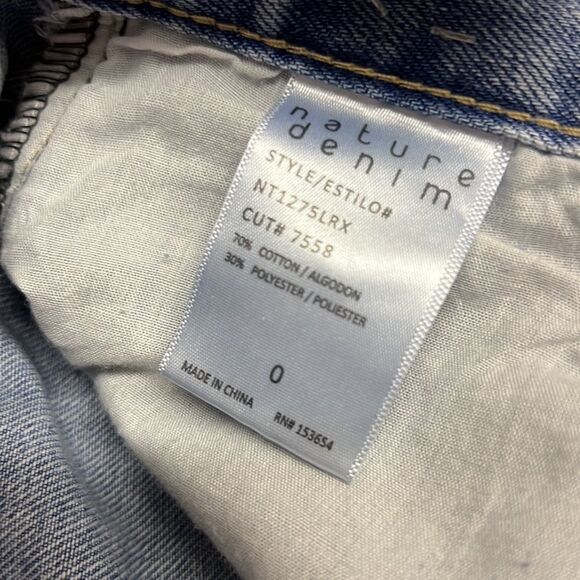 Nature Denim Distressed Mom Medium Wash Jeans Size 0 D30 - Picture 7 of 11